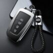 Porte-clés métal tresse en cuir pour Voiture KIA – Image 2
