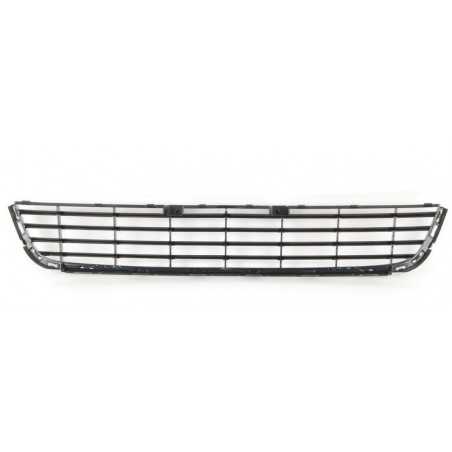 GRILLE DE PARE CHOC AVANT CENTRAL NOIR MOULURE CHROMÉE – GOLF 6