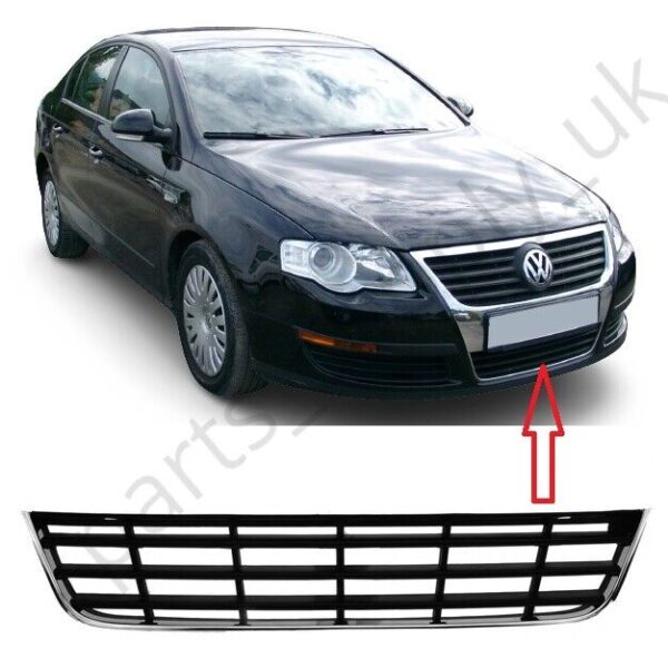 GRILLE CENTRAL Volkswagen PASSAT B6 2005-2010 CROM